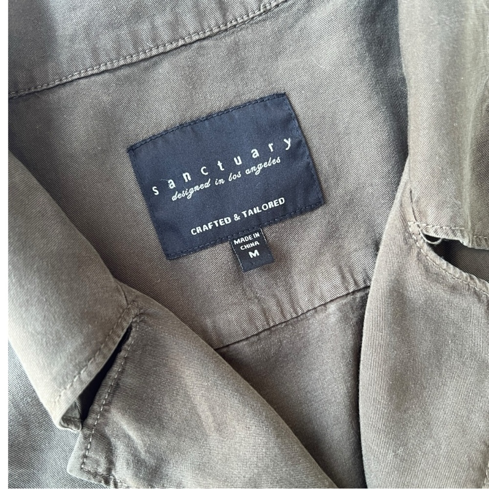 Sanctuary Olive Green Utility Style Vest - Picture 2 of 4
